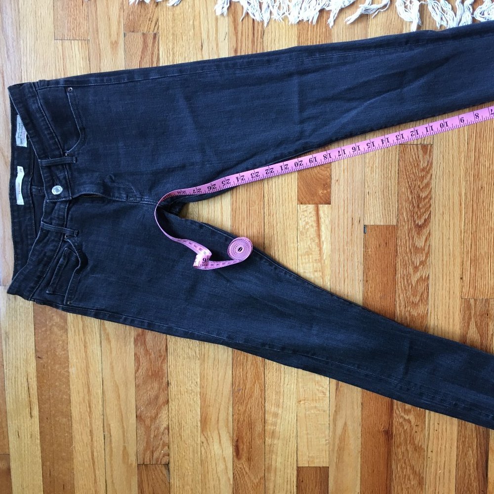 Levi's 711 Selvedge Skinny Jean Size 28 Gray